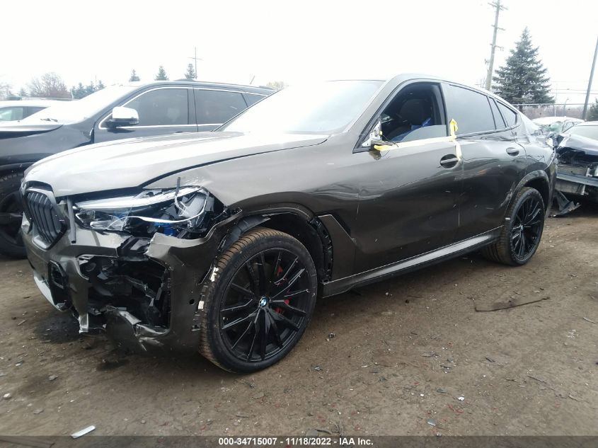 2022 BMW X6 M50I 5UXCY8C04N9L82535