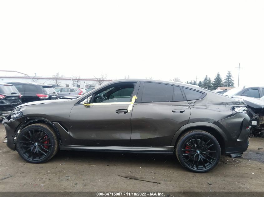 2022 BMW X6 M50I 5UXCY8C04N9L82535