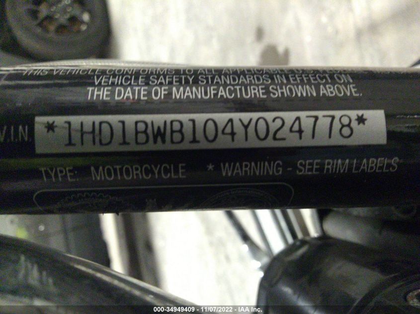 2004 HARLEY-DAVIDSON FLSTCI 1HD1BWB104Y024778