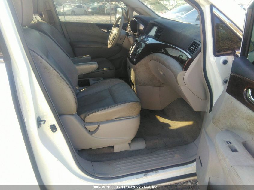 2014 NISSAN QUEST SL JN8AE2KP1E9103253