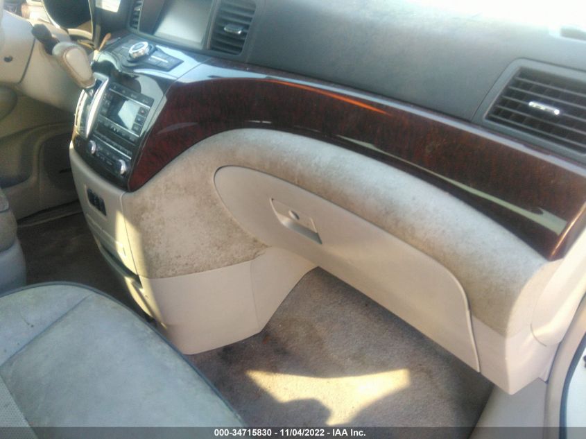 2014 NISSAN QUEST SL JN8AE2KP1E9103253