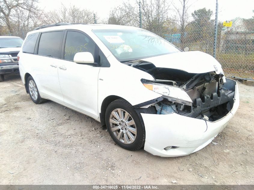 VIN 5TDDK3DC0GS138551 2016 TOYOTA SIENNA no.1