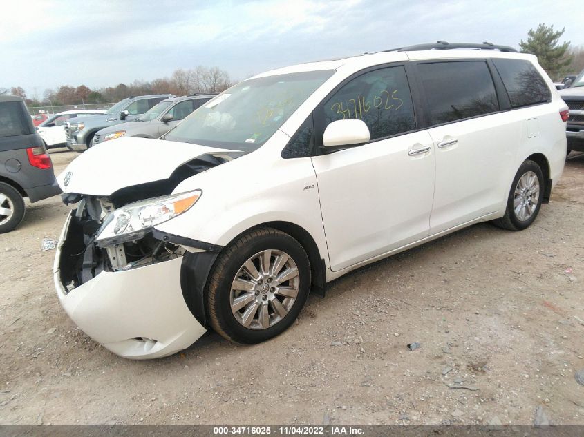 VIN 5TDDK3DC0GS138551 2016 TOYOTA SIENNA no.2