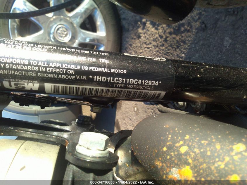 2013 HARLEY-DAVIDSON XL1200 FORTY-EIGHT 1HD1LC311DC412934