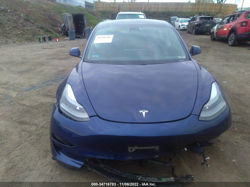 VIN 5YJ3E1EB8MF979885 2021 TESLA MODEL 3 LONG RANGE