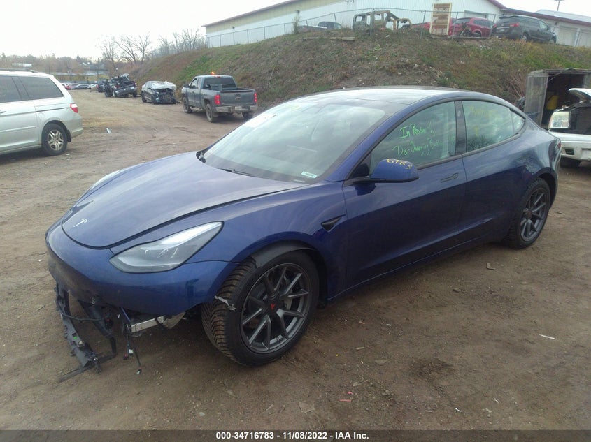 VIN 5YJ3E1EB8MF979885 2021 TESLA MODEL 3 LONG RANGE