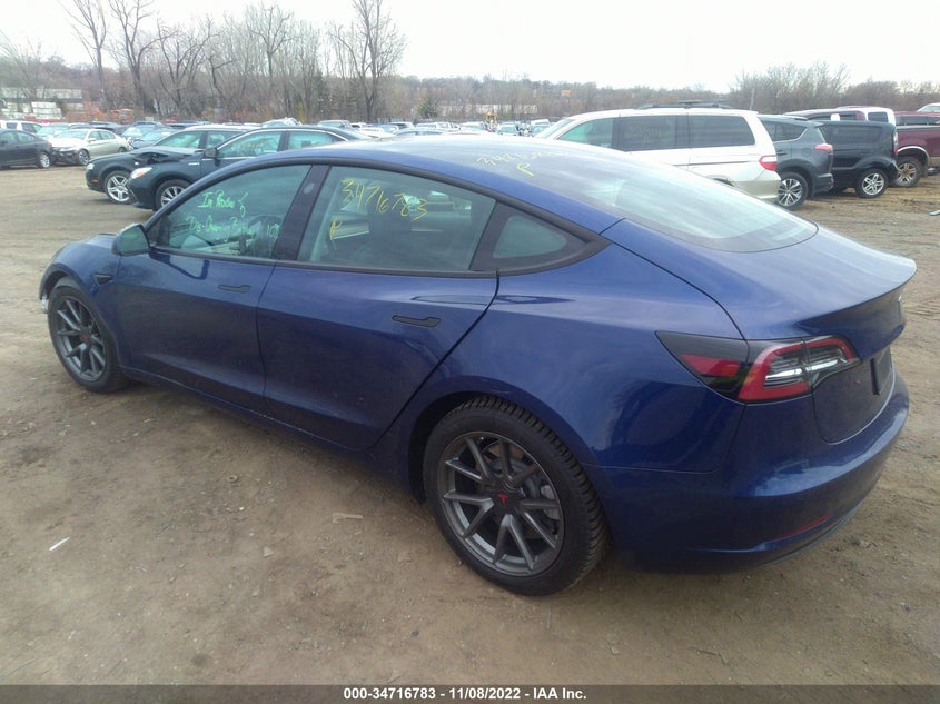 VIN 5YJ3E1EB8MF979885 2021 TESLA MODEL 3 LONG RANGE