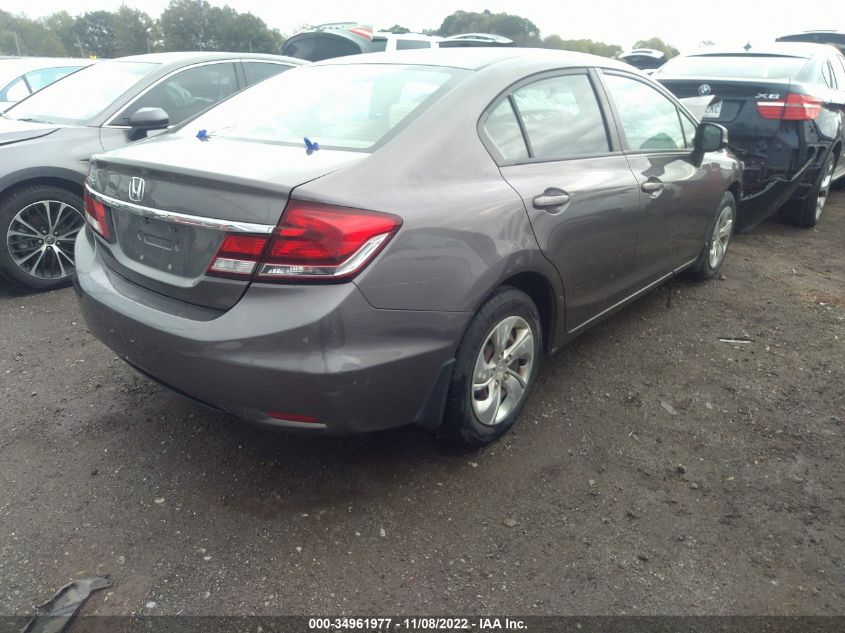 2013 HONDA CIVIC SDN LX 19XFB2F56DE069338
