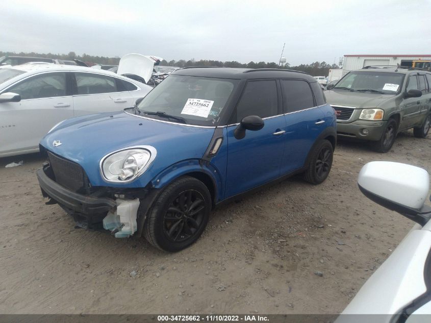 2013 MINI COOPER COUNTRYMAN S WMWZC3C54DWP21185