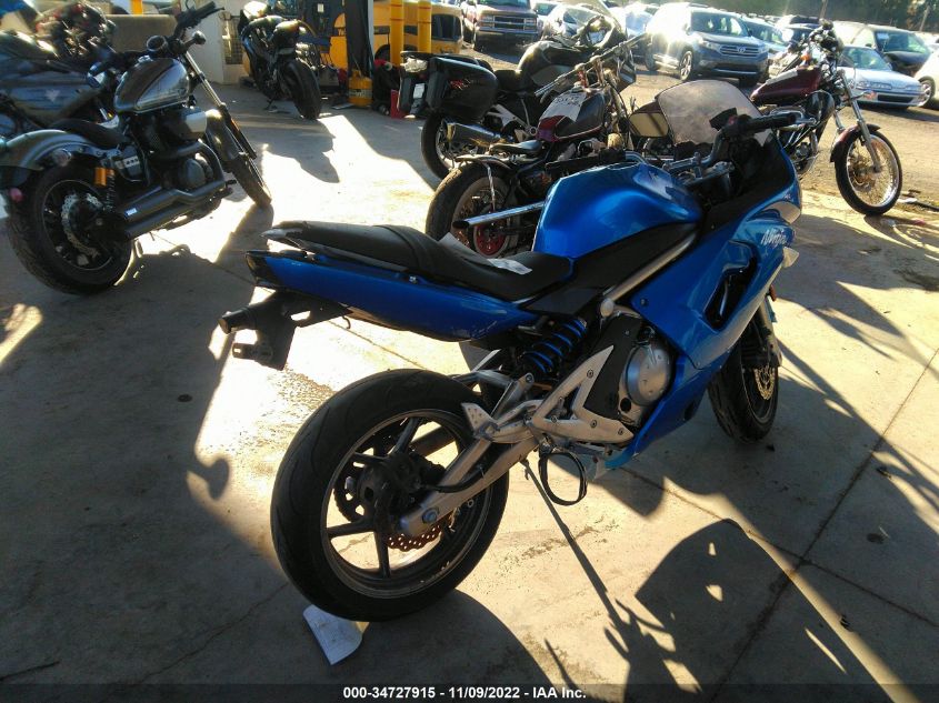 2007 KAWASAKI EX650 A JKAEXEA117A022996