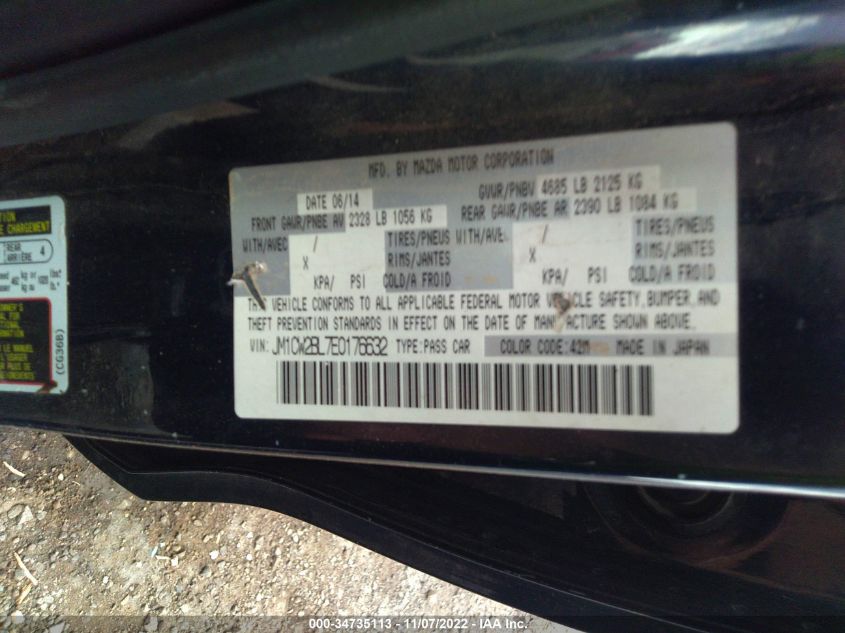 2014 MAZDA MAZDA5 SPORT JM1CW2BL7E0176632