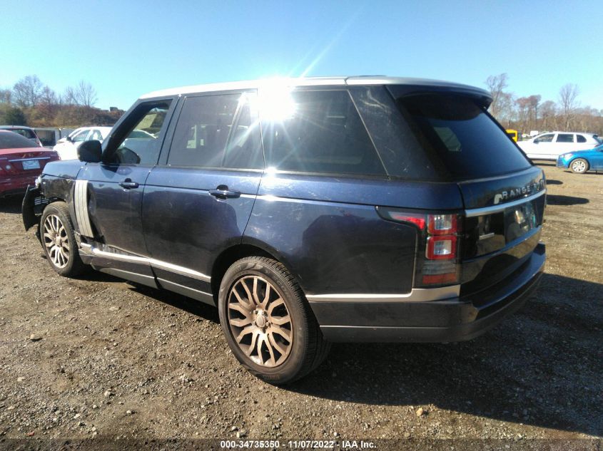 2014 LAND ROVER RANGE ROVER HSE SALGS2WF2EA151044