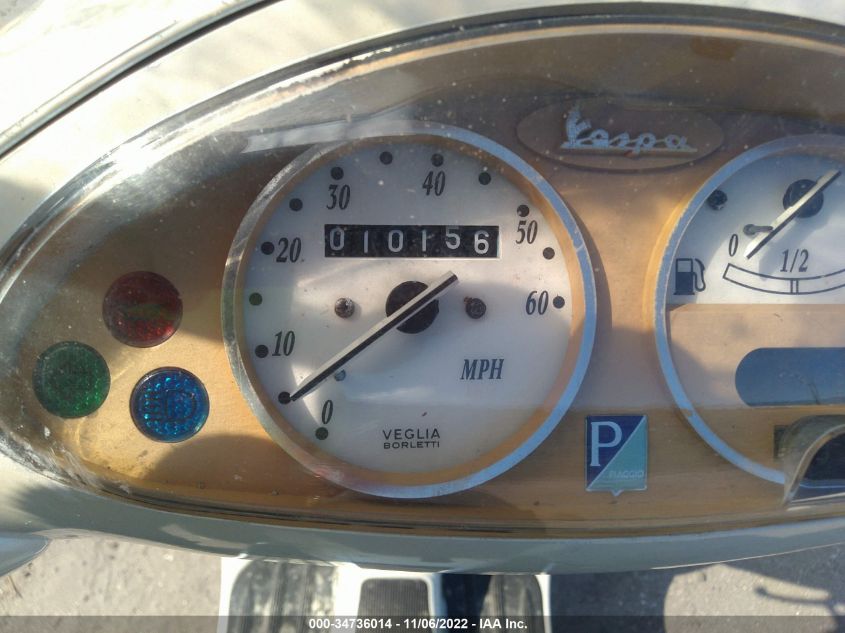 2001 VESPA C161C ZAPC16C1315002989