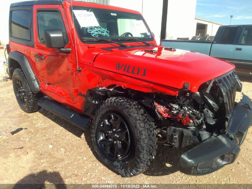 2021 JEEP WRANGLER WILLYS SPORT 1C4HJXAG2MW792398