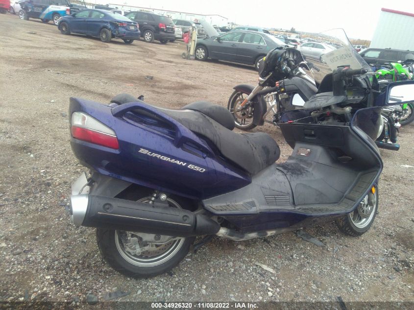 2005 SUZUKI AN650 K3 JS1CP51A652101739