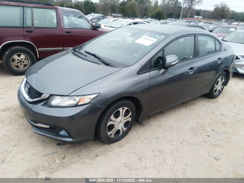 2013 HONDA CIVIC HYBRID 19XFB4F20DE202290