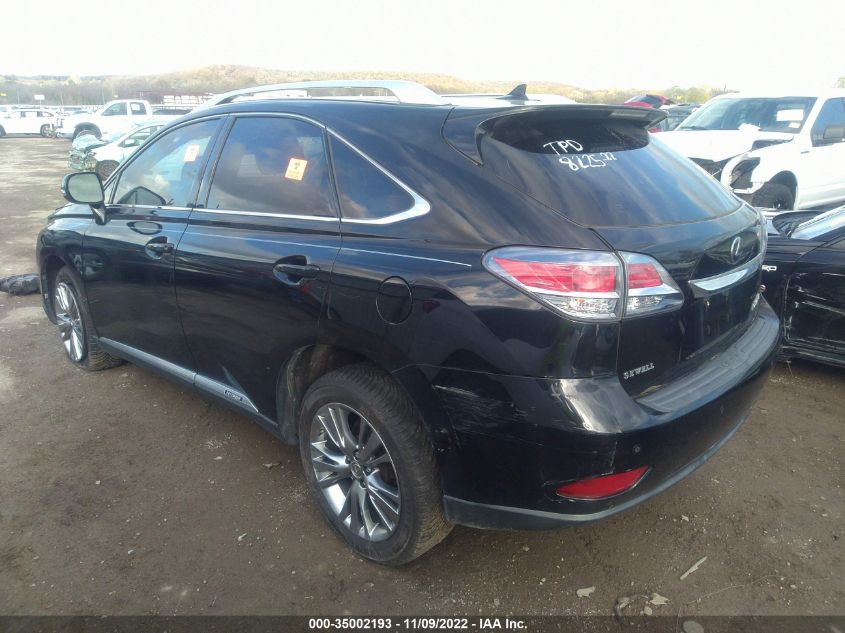 2013 LEXUS RX 450H JTJBC1BA4D2440337
