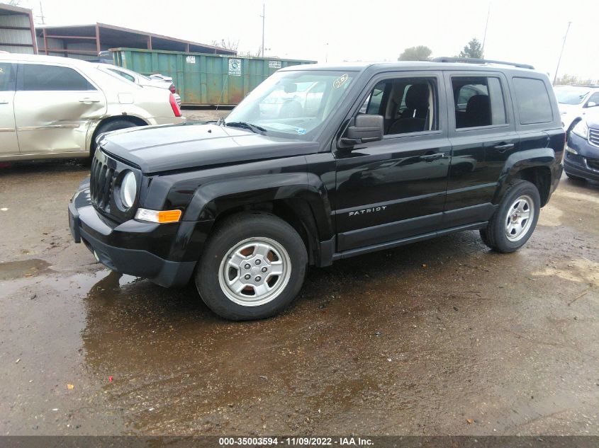 2013 JEEP PATRIOT SPORT 1C4NJPBA4DD264449
