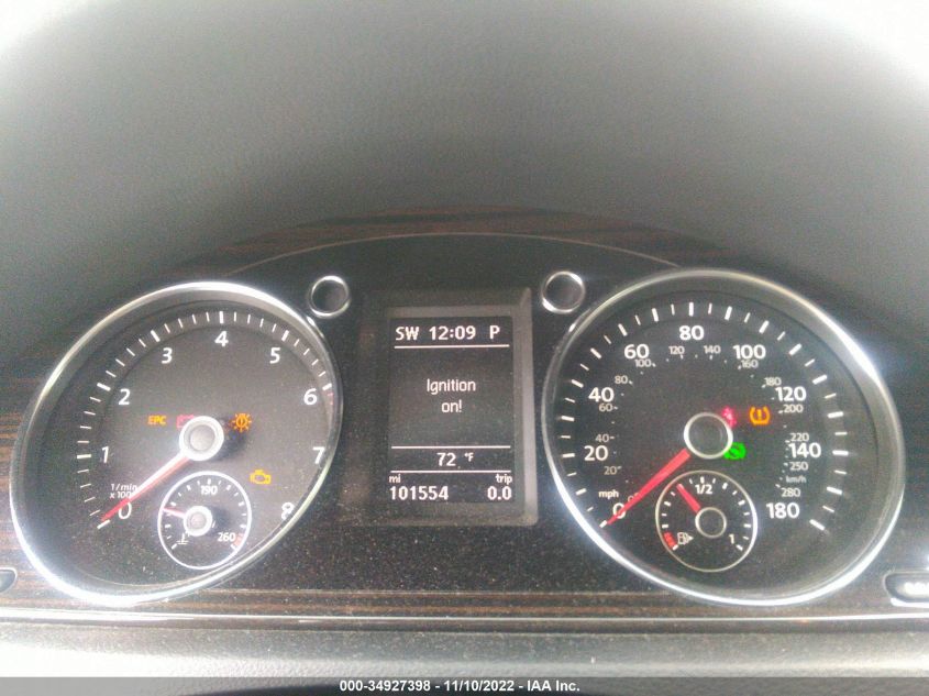 2014 VOLKSWAGEN CC EXECUTIVE WVWRP7AN6EE533647