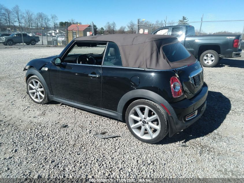 2013 MINI COOPER CONVERTIBLE S WMWZP3C51DT550899