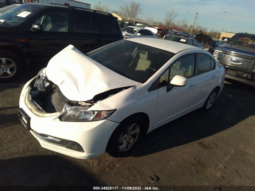 2013 HONDA CIVIC SDN LX 19XFB2F52DE083642
