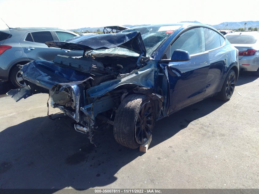 VIN 5YJYGDEE2MF240720 2021 TESLA MODEL Y LONG RANGE