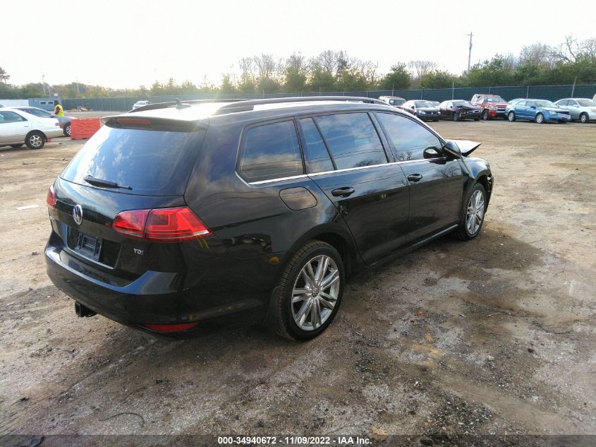2015 VOLKSWAGEN GOLF SPORTWAGEN TDI SE - 3VWFA7AU1FM517747