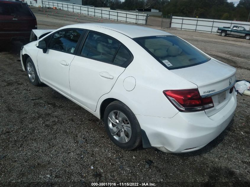2013 HONDA CIVIC SDN LX 2HGFB2F51DH540155