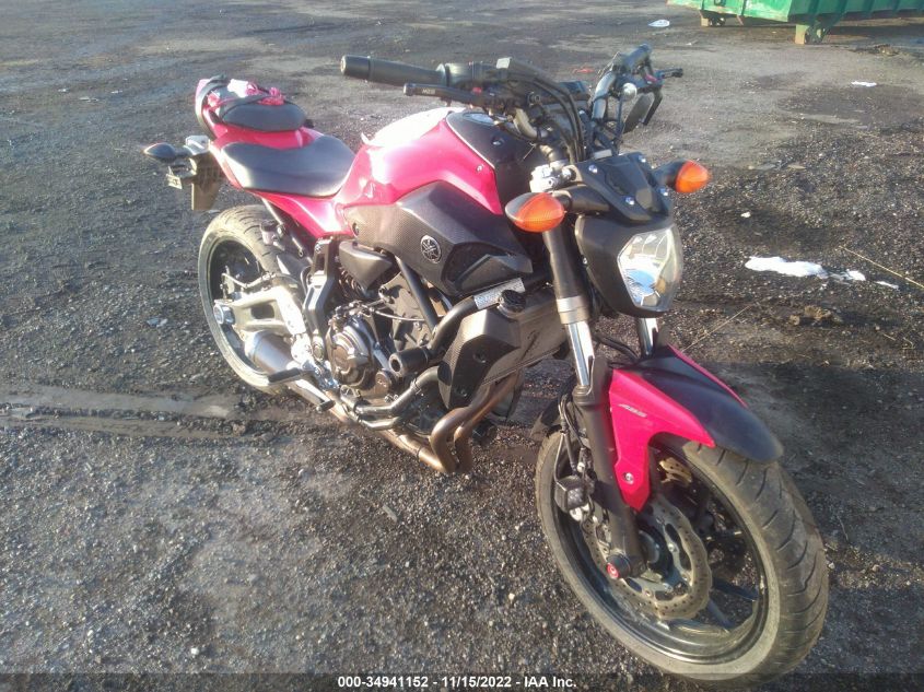 2017 YAMAHA FZ07A JYARM20E9HA000387