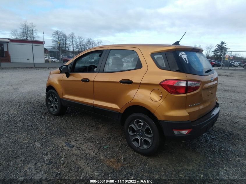 2021 FORD ECOSPORT S MAJ6S3FL0MC430029