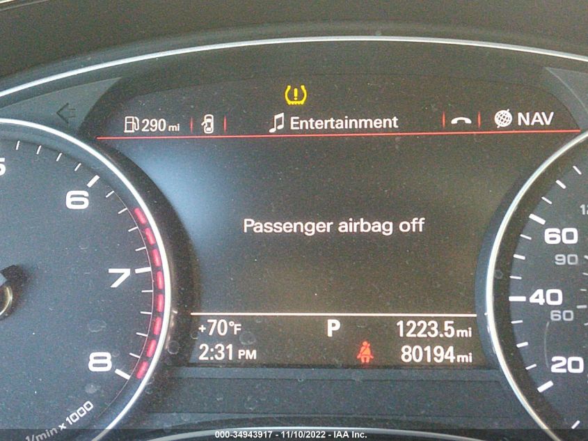 2015 AUDI A6 3.0T PREMIUM PLUS WAUFGAFC8FN021474