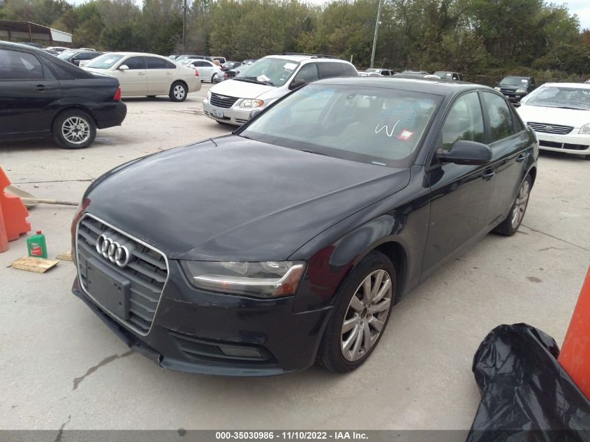 2014 AUDI A4 PREMIUM WAUBFAFL8EN043717