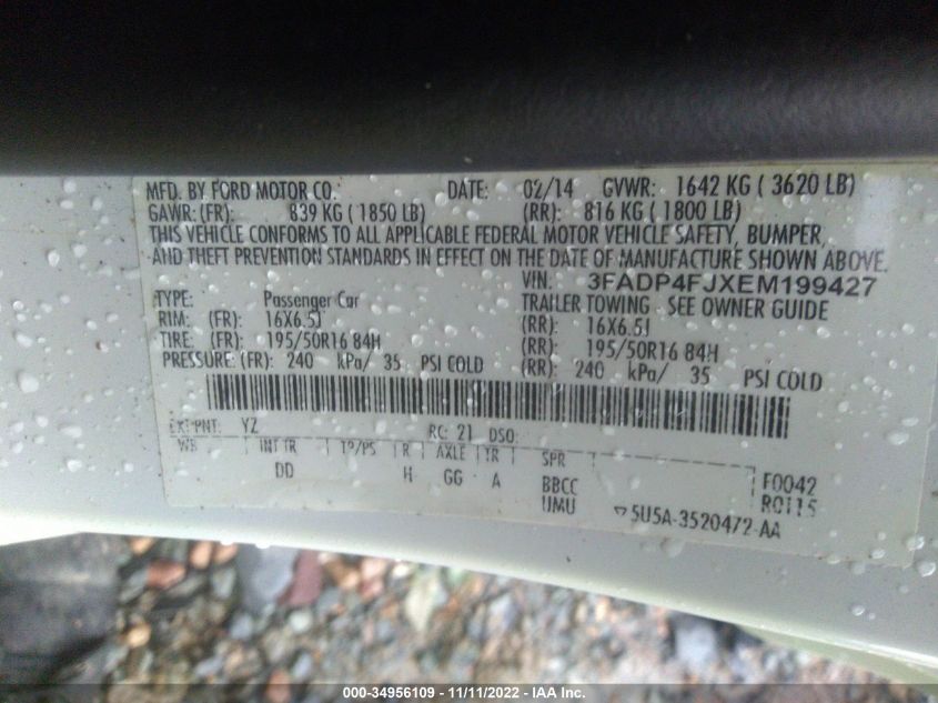 2014 FORD FIESTA TITANIUM - 3FADP4FJXEM199427