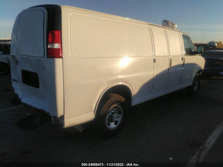 2020 CHEVROLET EXPRESS CARGO RWD 2500 EXTENDED WHEELBASE WT 1GCWGBFG0L1126590