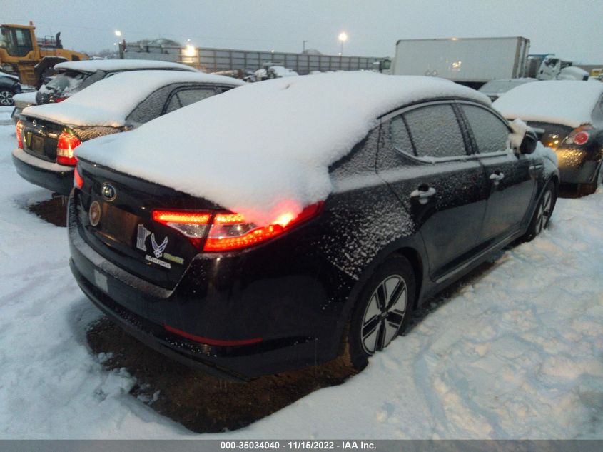 2013 KIA OPTIMA HYBRID LX KNAGM4AD5D5053455