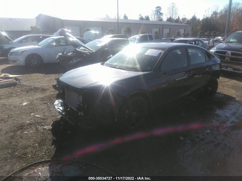 VIN 2HGFE2F56NH598576 2022 HONDA CIVIC SEDAN SPORT