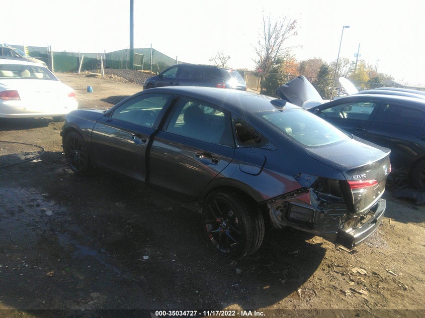 VIN 2HGFE2F56NH598576 2022 HONDA CIVIC SEDAN SPORT