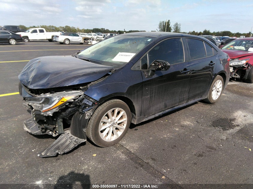 VIN 5YFVPMAEXNP320989 2022 TOYOTA COROLLA LE