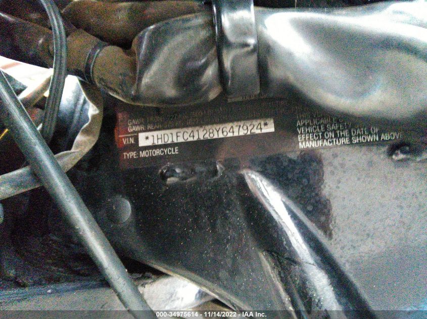 2008 HARLEY-DAVIDSON FLHTCUI 1HD1FC4128Y647924