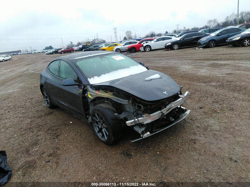 VIN 5YJ3E1EB9MF853177 2021 TESLA MODEL 3 LONG RANGE
