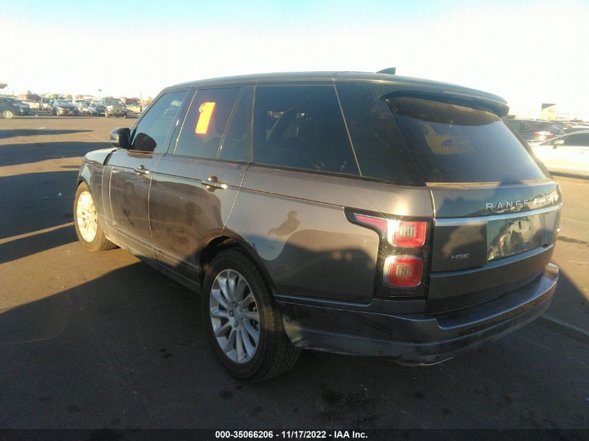 2019 LAND ROVER RANGE ROVER HSE SALGS2SV0KA543450