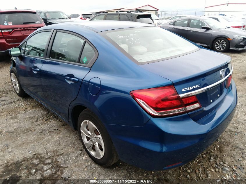 2013 HONDA CIVIC SDN LX 19XFB2F56DE271936