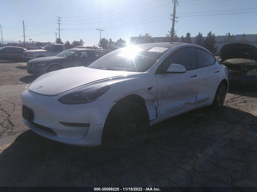 VIN 5YJ3E1EB1NF173369 2022 TESLA MODEL 3 LONG RANGE