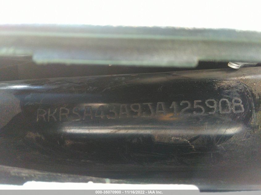 2018 YAMAHA YW50 F RKRSA43A9JA125908