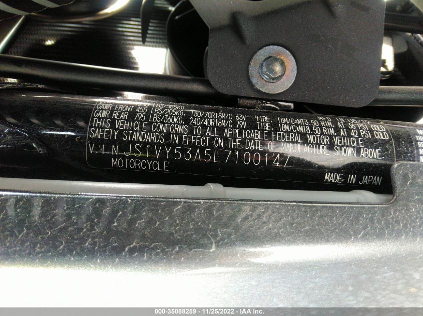 2020 SUZUKI VZR1800 JS1VY53A5L7100147