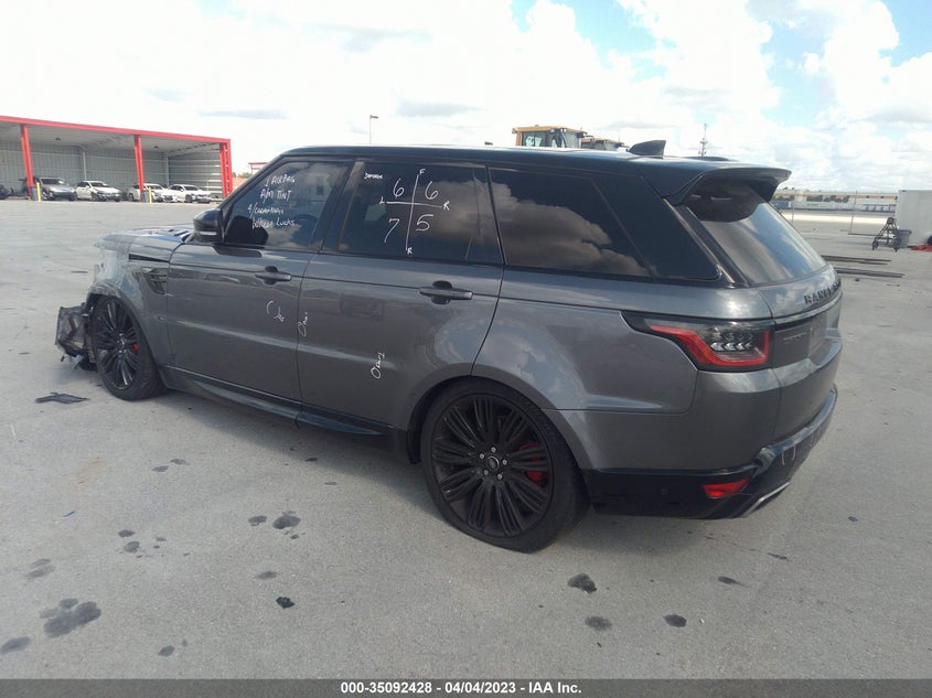 VIN SALWR2RV3KA421565 2019 LAND ROVER RANGE ROVER SPORT HSE