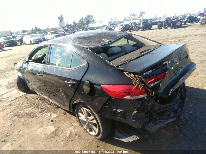 2018 HYUNDAI ELANTRA VIN: 5NPD84LF0JH396369