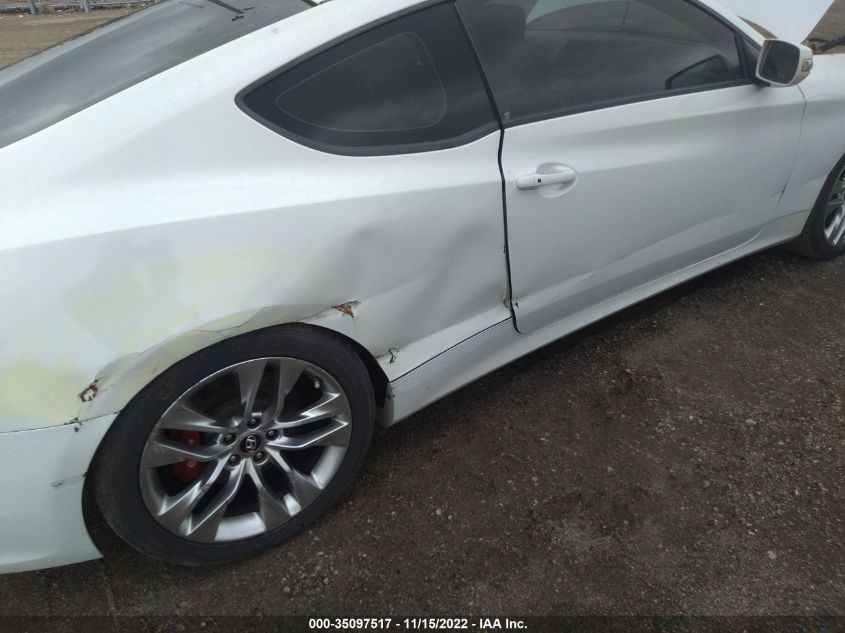 2013 HYUNDAI GENESIS COUPE 3.8 TRACK KMHHU6KJ2DU104886