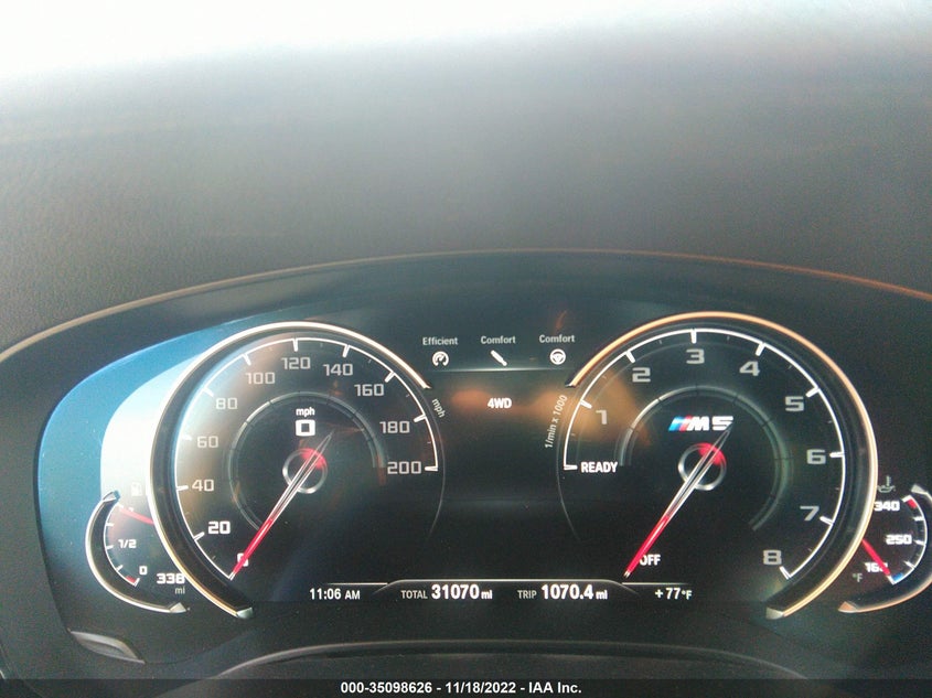 Auction sale of the 2018 BMW M5 , vin: WBSJF0C50JB283248, lot number: 35098626