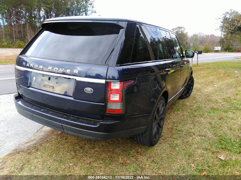 2015 LAND ROVER RANGE ROVER HSE SALGS2VF6FA208185